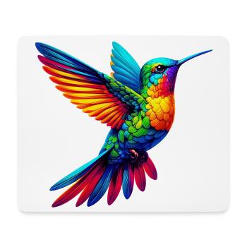 Colibri - Tapis de souris (format paysage) - blanc - Devant