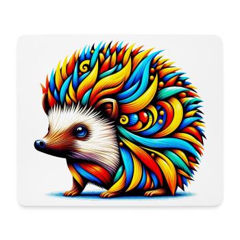 Hérisson - Tapis de souris (format paysage) - blanc - Devant