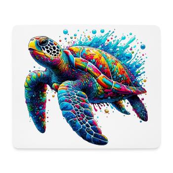 Turtle - Mouse Pad (horizontal) - white - Front
