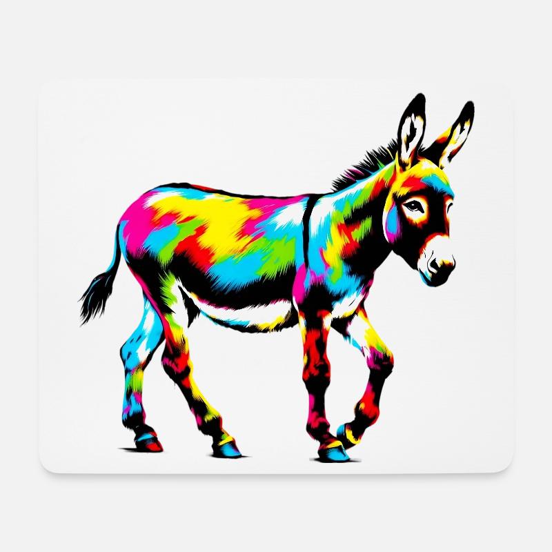 Donkey Mule - Mouse Pad (horizontal) - white