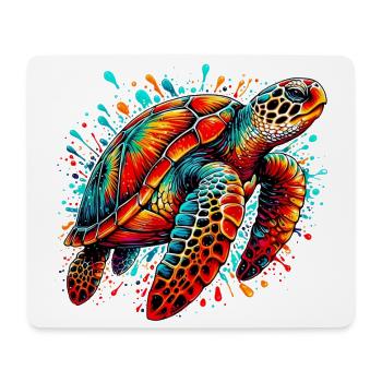 Turtle - Mouse Pad (horizontal) - white - Front