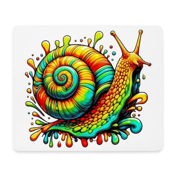 Escargot - Tapis de souris (format paysage) - blanc - Devant