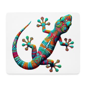Gecko - Tapis de souris (format paysage) - blanc - Devant