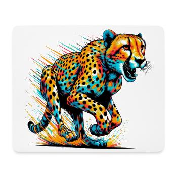 Gepard - Mousepad (Querformat) - Weiß - Vorne