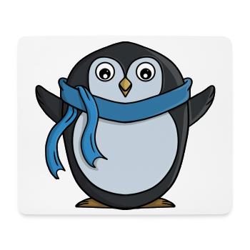 Niedlicher Pinguin - Mousepad (Querformat) - Weiß - Vorne