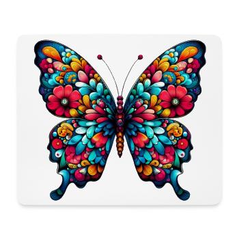Butterfly - Mouse Pad (horizontal) - white - Front