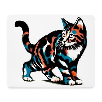 Cat - Mouse Pad (horizontal) - white - Front