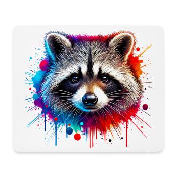 Raccoon - Mouse Pad (horizontal) - white - Front