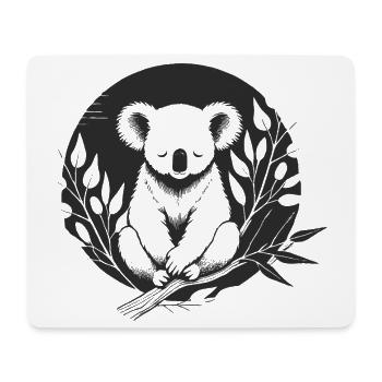 A koala surrounded by delicate eucalyptus branches - Mouse Pad (horizontal) - white - Front