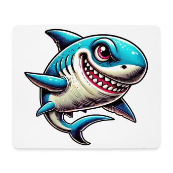 Requin - Tapis de souris (format paysage) - blanc - Devant