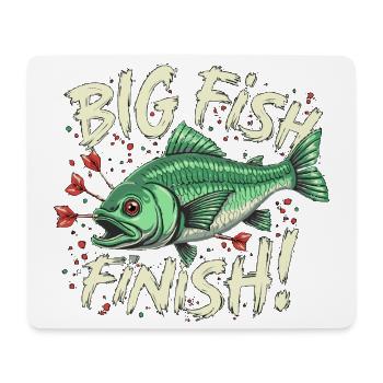 Darts big fFish finish Dart High Finish 170 - Mouse Pad (horizontal) - white - Front