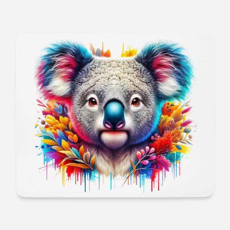Koala - Mousepad (Querformat) - Weiß