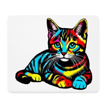 Cat - Mouse Pad (horizontal) - white - Front