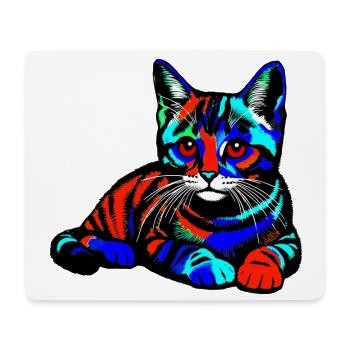 Cat - Mouse Pad (horizontal) - white - Front