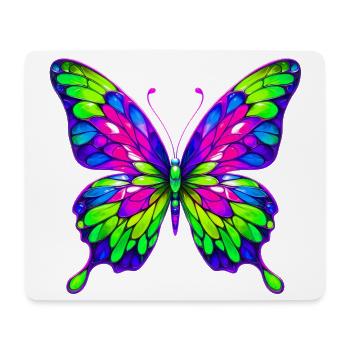 Schmetterling - Mousepad (Querformat) - Weiß - Vorne