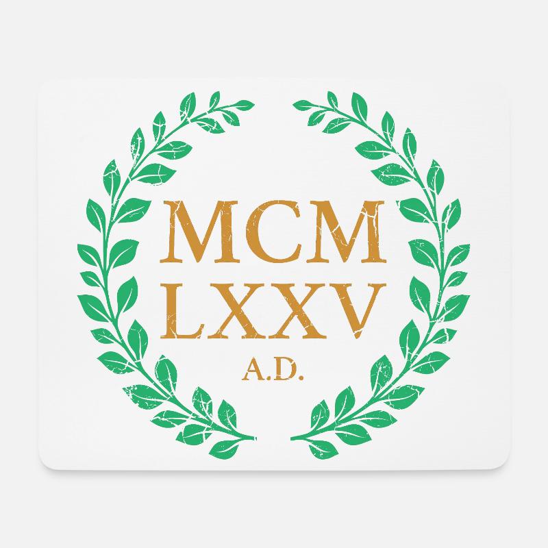 MCMLXXV - 1975 - Mouse Pad (horizontal) - white