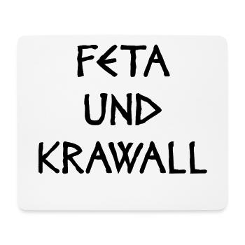 FETA ET ÉMEUTE - Tapis de souris (format paysage) - blanc - Devant
