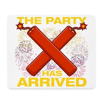 The party has arrived Pyrotechnician Fireworks - Mouse Pad (horizontal) - white - Front