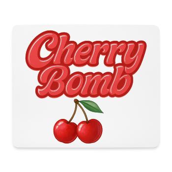 cherry bomb / y2k design - Mouse Pad (horizontal) - white - Front