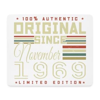 November 1969 Birthday Gift - Mouse Pad (horizontal) - white - Front
