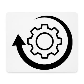 Rotation Wheel Logo Image - Mouse Pad (horizontal) - white - Front