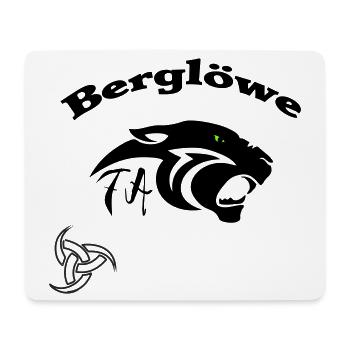 Berglöwe - Mouse Pad (horizontal) - white - Front