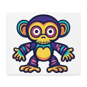 Monkey Halloween Zombie - Mouse Pad (horizontal) - white - Front