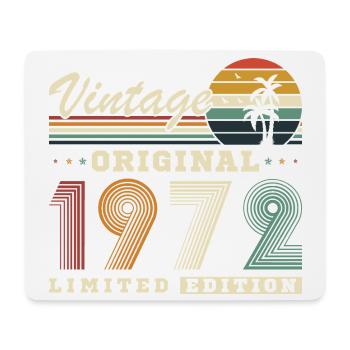 Original 1972 Vintage Retro Birthday Gift - Mouse Pad (horizontal) - white - Front