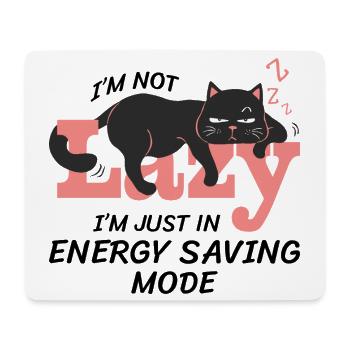 Ich bin nicht faul, ich bin einfach im Energiesparmodus, sondern im Energiesparmodus - Mousepad (Querformat) - Weiß - Vorne