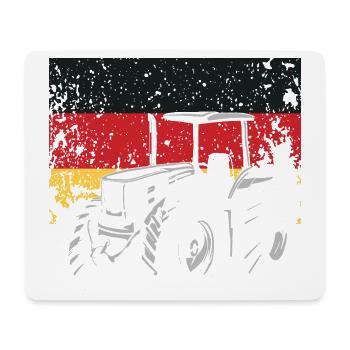 Traktorfahrer Deutschland Traktor Bauernhof - Mousepad (Querformat) - Weiß - Vorne