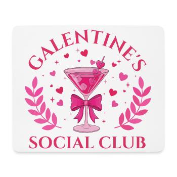 Galentine's Social Club Gals Brunch-Squad-Vibes - Mousepad (Querformat) - Weiß - Vorne