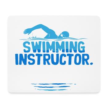 Schwimmlehrer Best Swimming Instructor Ever - Mousepad (Querformat) - Weiß - Vorne