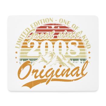 Original 2008 Vintage Vintage Anniversaire Rétro - Tapis de souris (format paysage) - blanc - Devant