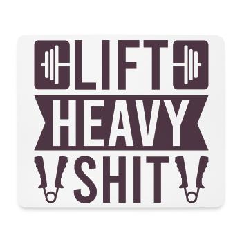 Motivation fitness Bodybuilder Charge Heavy Stuffs - Tapis de souris (format paysage) - blanc - Devant