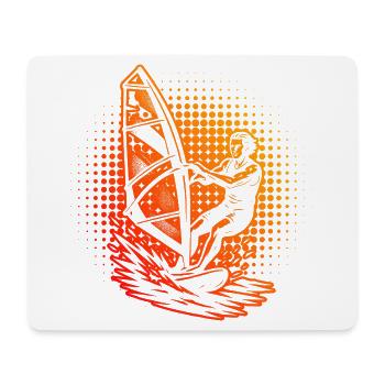 Compact windsurfing design for windsurfing - Mouse Pad (horizontal) - white - Front