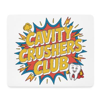 Pediatric Dentist Cavity Crushers Dental Health - Mouse Pad (horizontal) - white - Front
