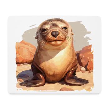 Sea Lions Sea Lion - Mouse Pad (horizontal) - white - Front