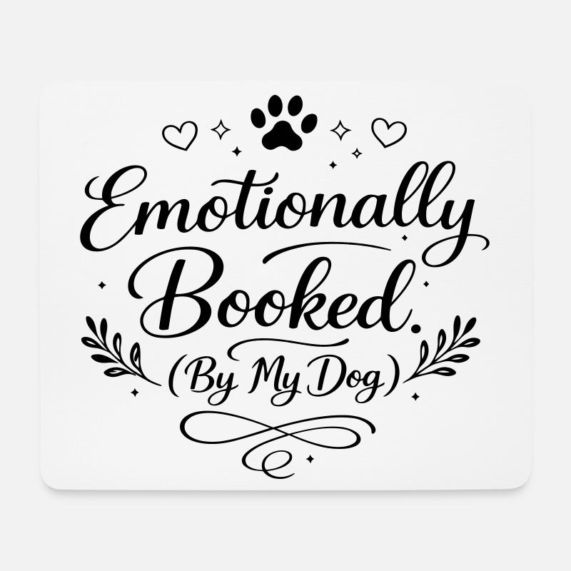 Emotionally booked - Mouse Pad (horizontal) - white