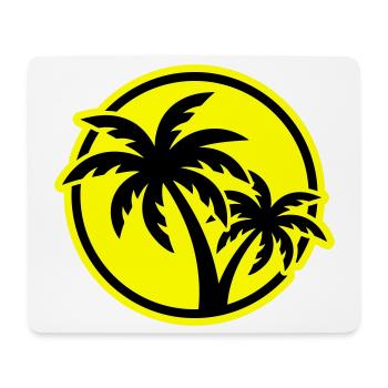 Palm Tree Symbol Beach - Mouse Pad (horizontal) - white - Front
