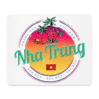 Nha Trang Retro Sonnenuntergang Vietnam Souvenir - Mousepad (Querformat) - Weiß - Vorne