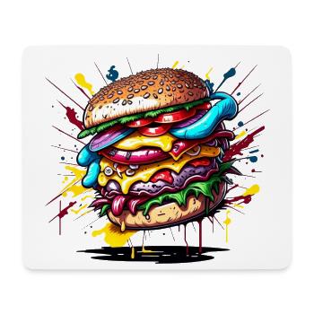 Burgers - Hamburgers - Fast Food - Mouse Pad (horizontal) - white - Front
