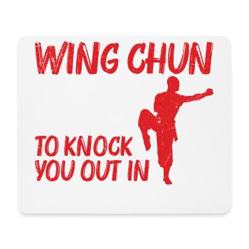  Wing Chun Instructor Kung Fu Training Martial - Mouse Pad (horizontal) - white - Front