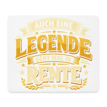 Legende geht in Rente - Mousepad (Querformat) - Weiß - Vorne