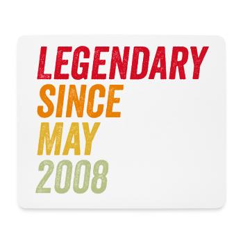 18. Geburtstag 18 Jahre Mai 2008 - Mousepad (Querformat) - Weiß - Vorne
