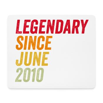 16th birthday 16 years June 2010 - Mouse Pad (horizontal) - white - Front