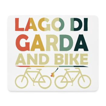 Gardasse and bike - Mouse Pad (horizontal) - white - Front