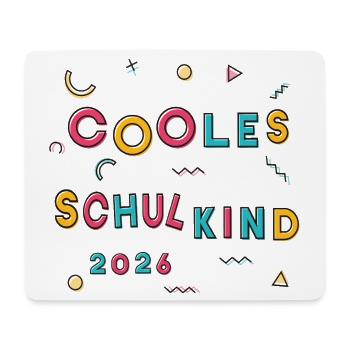 Cooles Schulkind 2026  - Mousepad (Querformat) - Weiß - Vorne