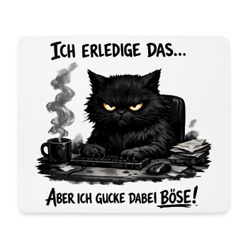 Ich mach das katze lustiger Büro Spruch - Mousepad (Querformat) - Weiß - Vorne