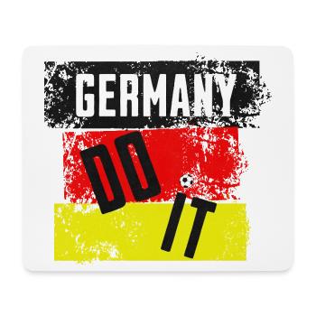 Germany Do It Flag Design Football - Mouse Pad (horizontal) - white - Front