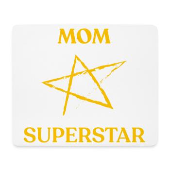 Mom SUPERSTAR - Mouse Pad (horizontal) - white - Front